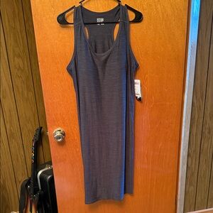 Elegant Sleeveless Midi Dress in Charcoal